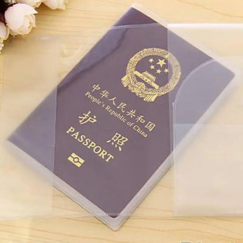 Модный прозрачный чехол для паспорта водонепроницаемый футляр документов