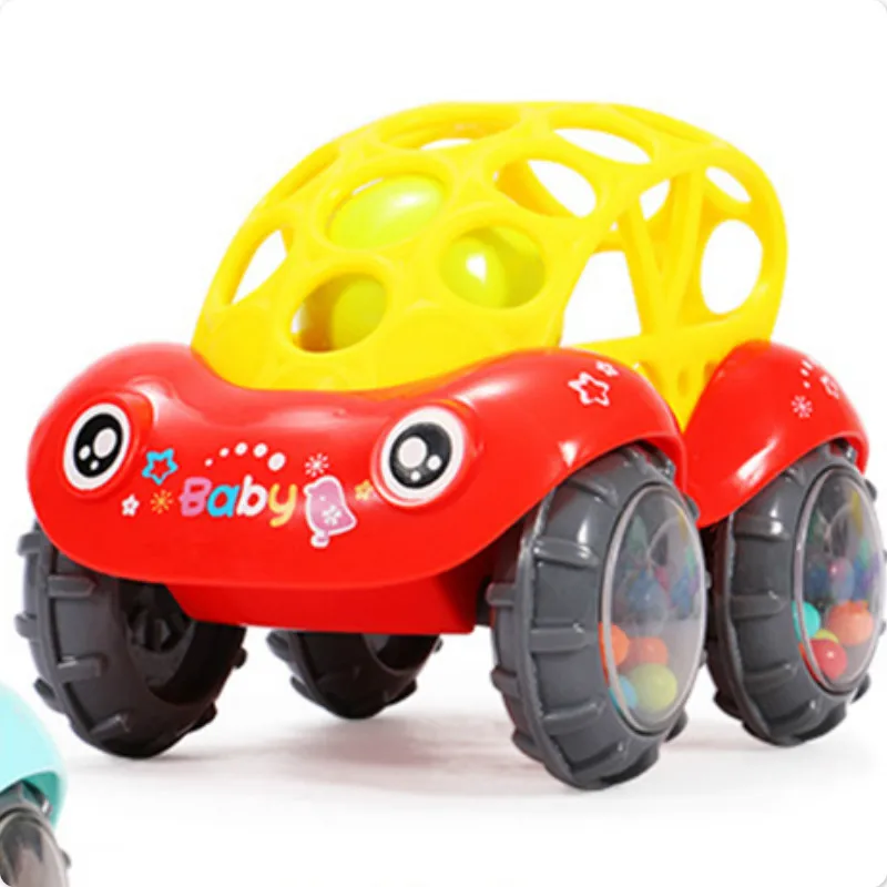 Детские пластиковые нетоксичные красочные животные ручной колокольчик