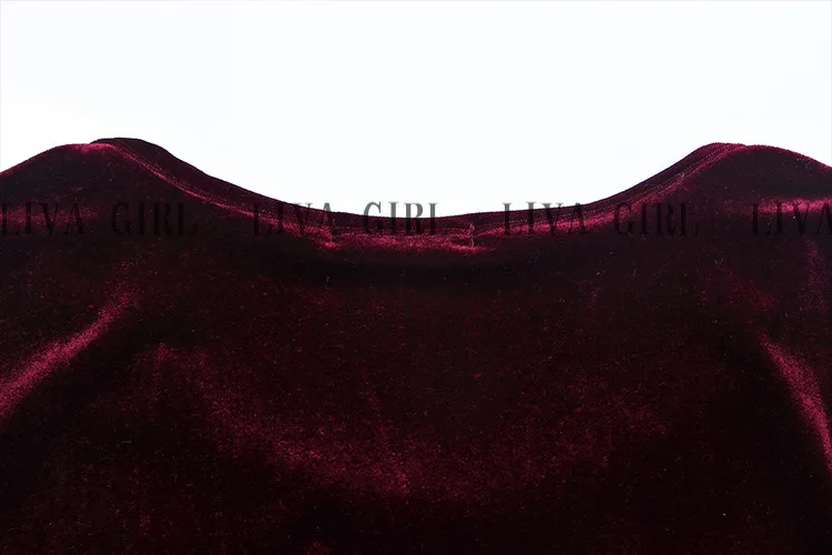 Bella Philosophy осенне зимнее платье размера плюс Темно Синяя бархатная подкладка с