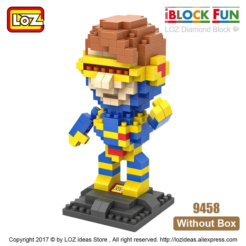 9458 Without Box LOZ, алмазные блоки, супергерои, строительные блоки, Мини фигурки, Детские супергерои, кирпичи, пластиковые сборные игрушки для детей - Цвет: 9458 Without Box