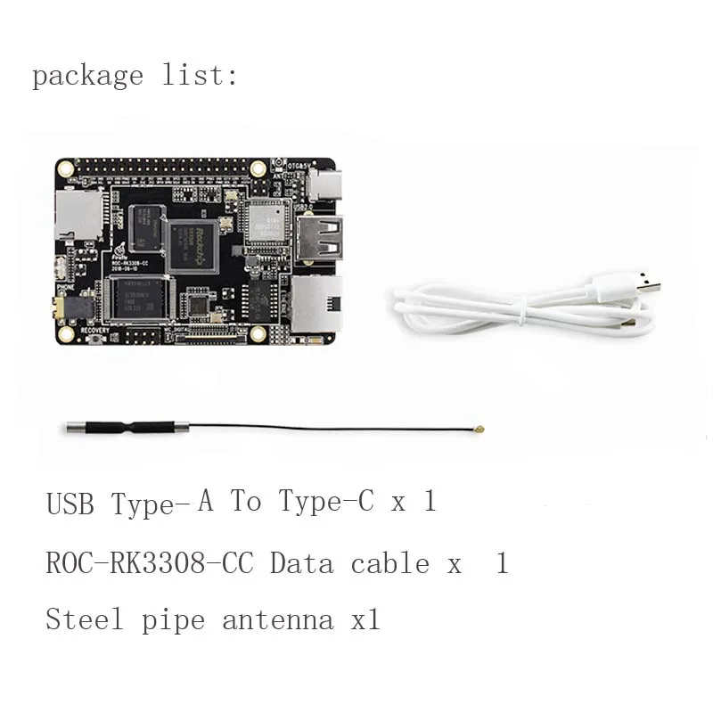 ROC-RK3308-CC макетная плата RUI ядро микро четырёхъядерный 64-разрядный процессор Aiot материнская плата распознавание речи