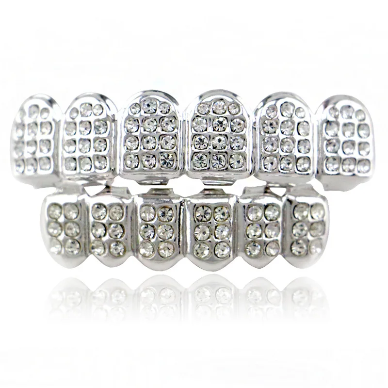 В Стиле Хип хоп декоративные Зубные коронки тела ювелирные с золотым оттенком