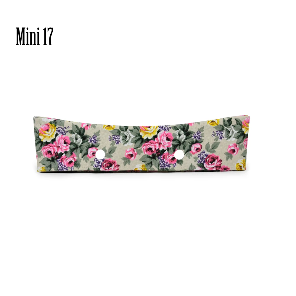 Mini 17 TANQU ткань мини цветочная ткань отделка хлопок ткань украшение для мини Obag сумка O сумка мини тело для лета осени - Цвет: Mini 17