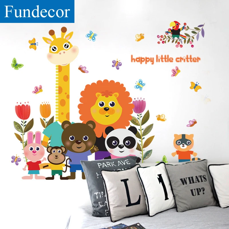 [Fundecoration] детские настенные наклейки Happy Little Critter для детской комнаты спальни