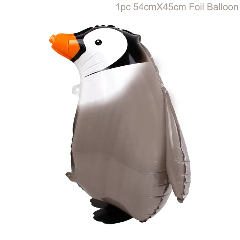 animal balloon D HUIRAN сафари животные бумажный баннер с днем рождения Дети День Рождения Декор джунгли вечерние украшения зеленый слон Зебра - Цвет: animal balloon D
