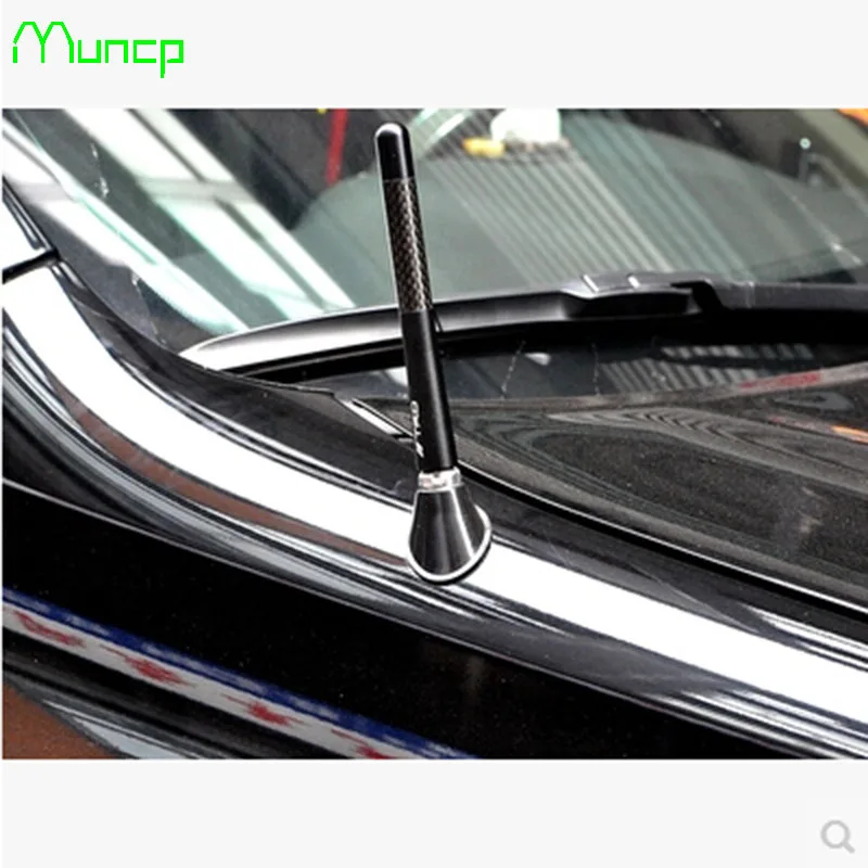Универсальная автомобильная антенна Muncp FM AM радио из углеродного волокна короткая автомобильная антенна для Chevrolet Cruze TRAX Aveo Lova Sail EPICA Captiva