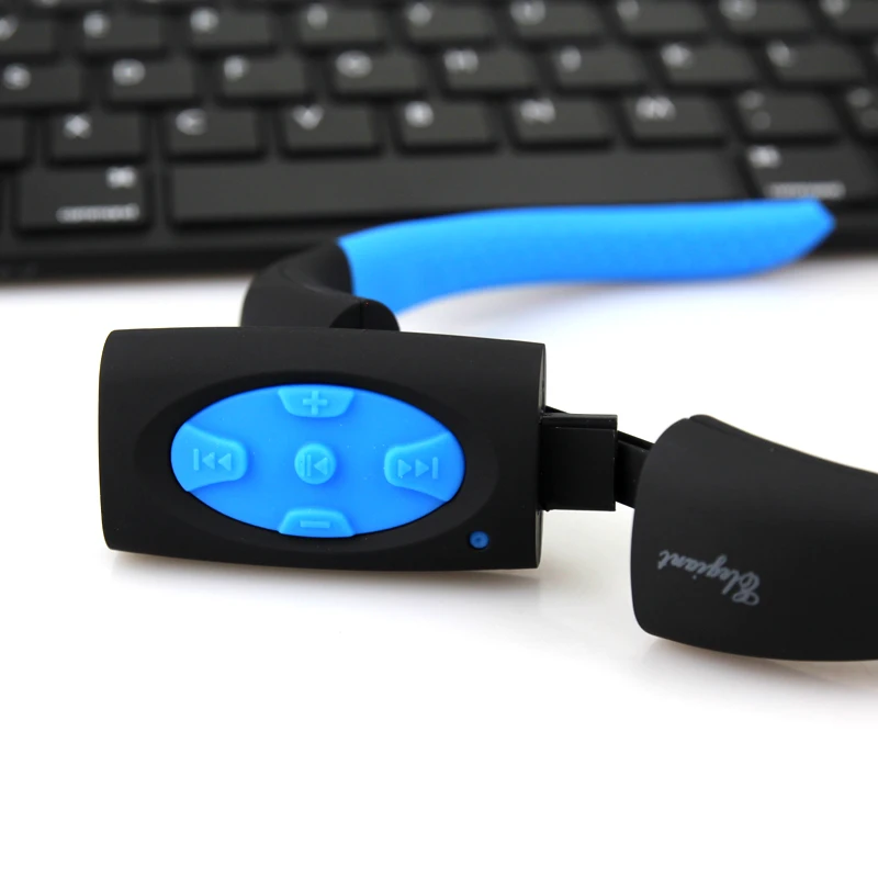 Водонепроницаемый 4 GB USB MP3 музыкальный медиаплеер подводный шейным Плавание Спорт mp3 плеер с FM радио стерео аудио наушники