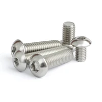 us standard diameter 2 56 4 40 6 32 304 stainless steel screws hex socket round head cap screw furniture fastener bolt