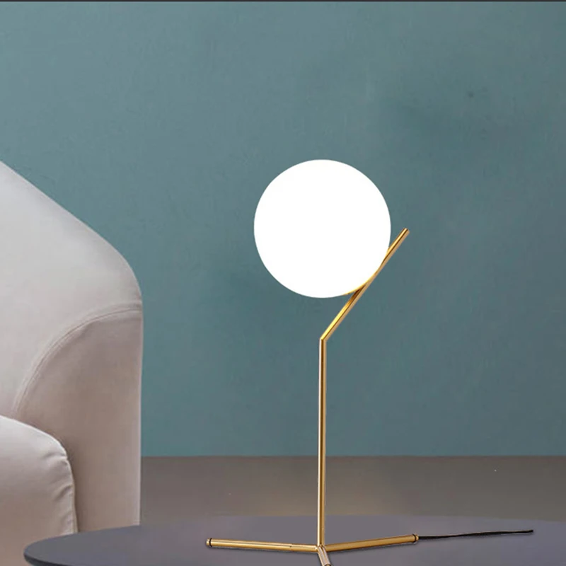 Скандинавское Стекло Настольная лампа Современный арт деко настольная