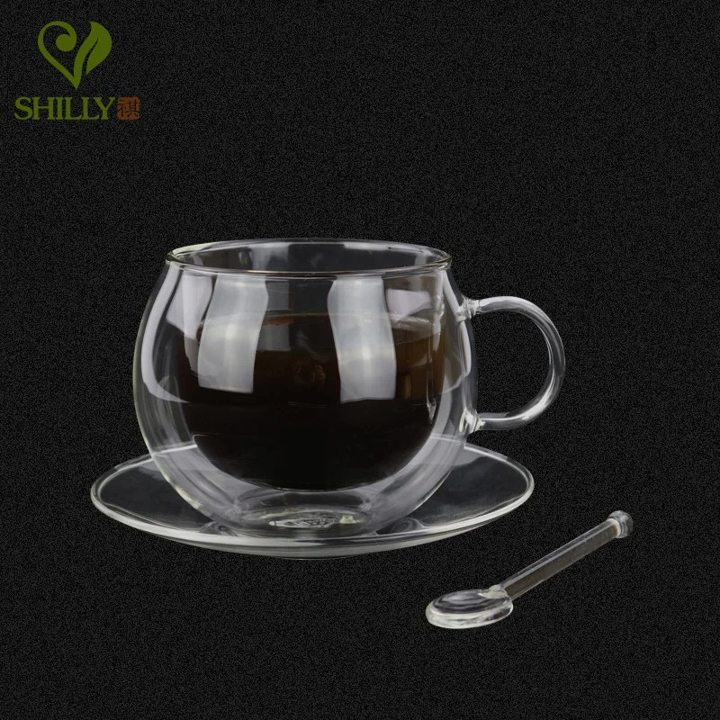 Shillytea 250 мл ручной работы здоровые кофейные чашки с двойными стенками Термостойкие чашки термоизолированные креативные