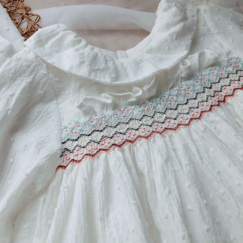 Осенние топы для девочек с длинным рукавом милые белые маленьких | Мать и ребенок