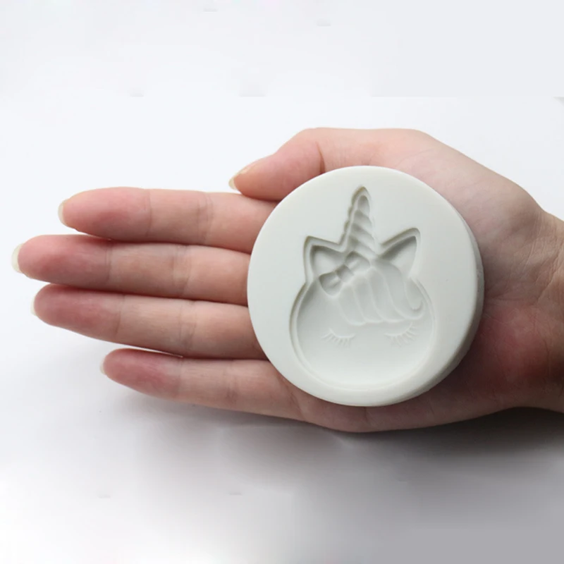Милая силиконовая форма в виде единорога для украшения торта шоколадной мастики