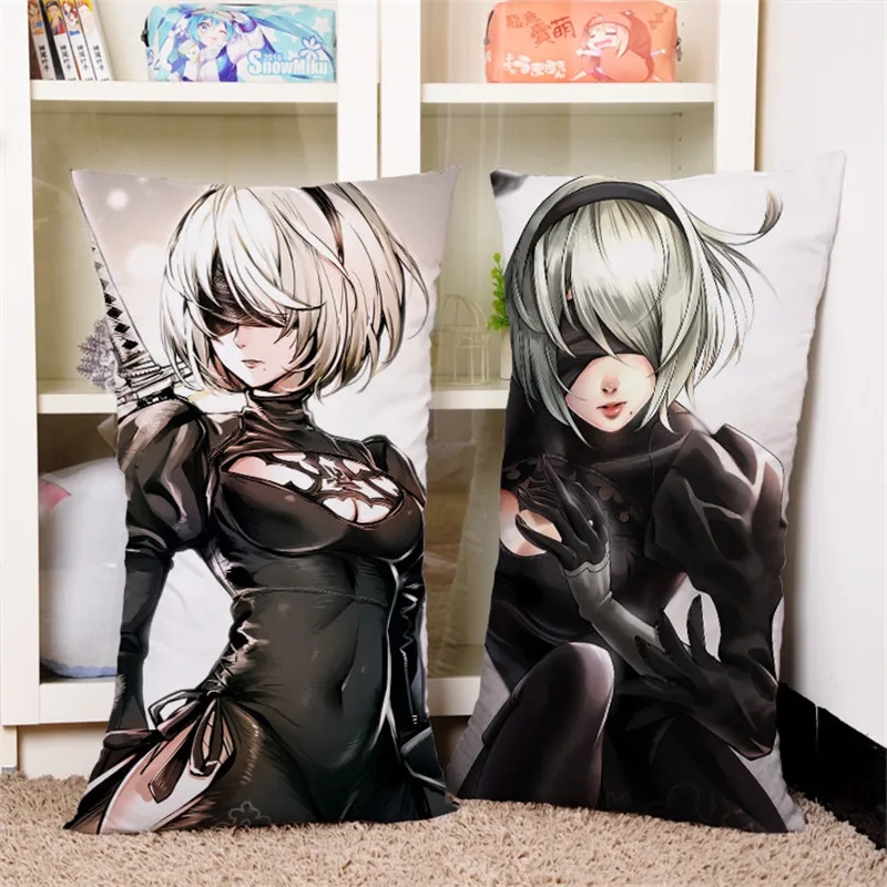 2017 новая Аниме игра NieR Automata подушка 40*70 см 3D узор YoRHa 2B 2A 9S наволочка постельные