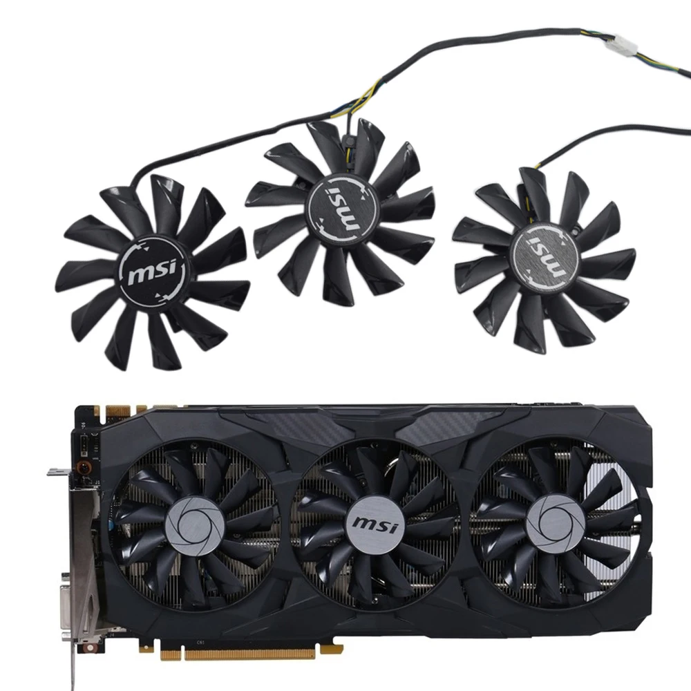 Кулер для MSI GeForce GTX 1080 1070 DUKE 8G 1060 6G 1080Ti 11G DUKE|Кулеры и системы охлаждения компьютера|