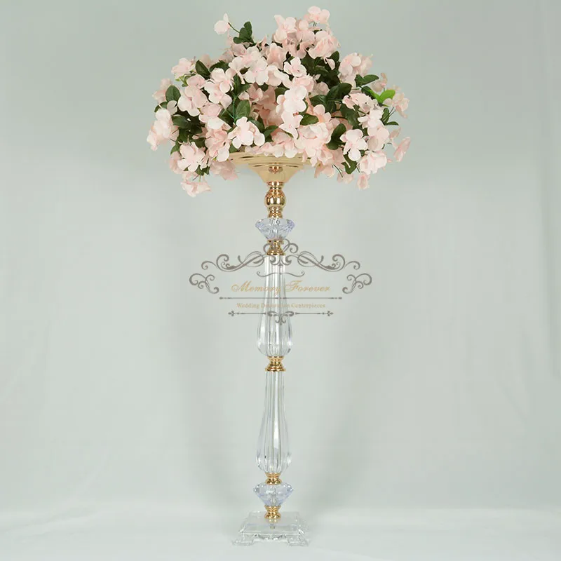 75 см высокий Кристалл Свадебный центральный цветок стенд стол центр Свадебные