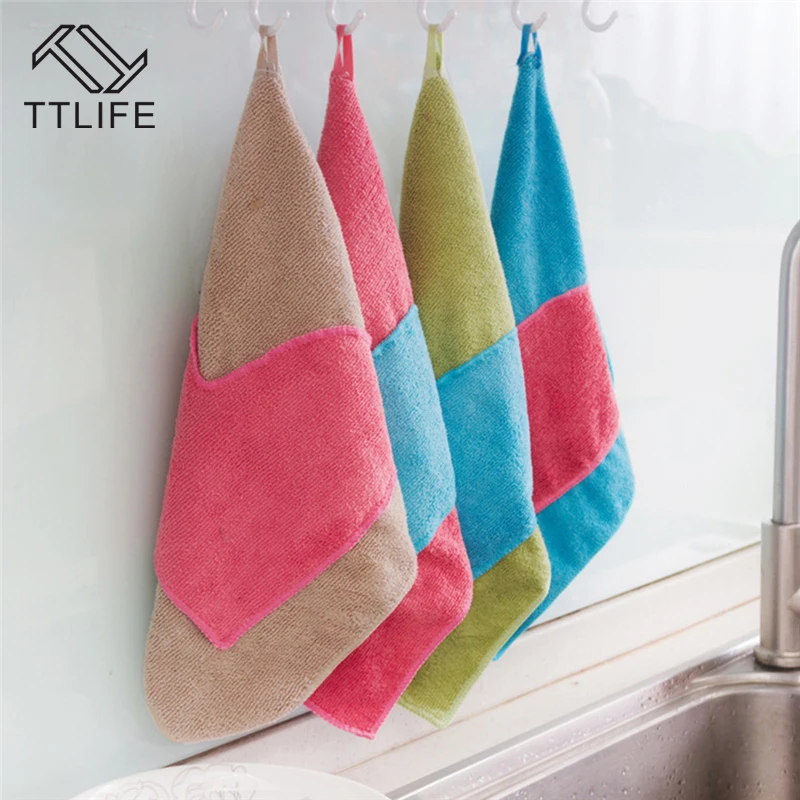 TTLIFE висящего типа микрофибра Смешанные цвета Перчатки тряпка протрите щётка для