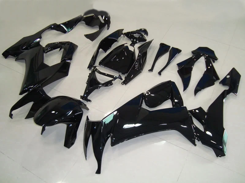 Новые горячие moto ЧАСТИ обтекатель комплект для Kawasaki Ninja ZX10R 2008 2009 2010 глянцевый черный Обтекатели ZX10R 08 09 10 OL23