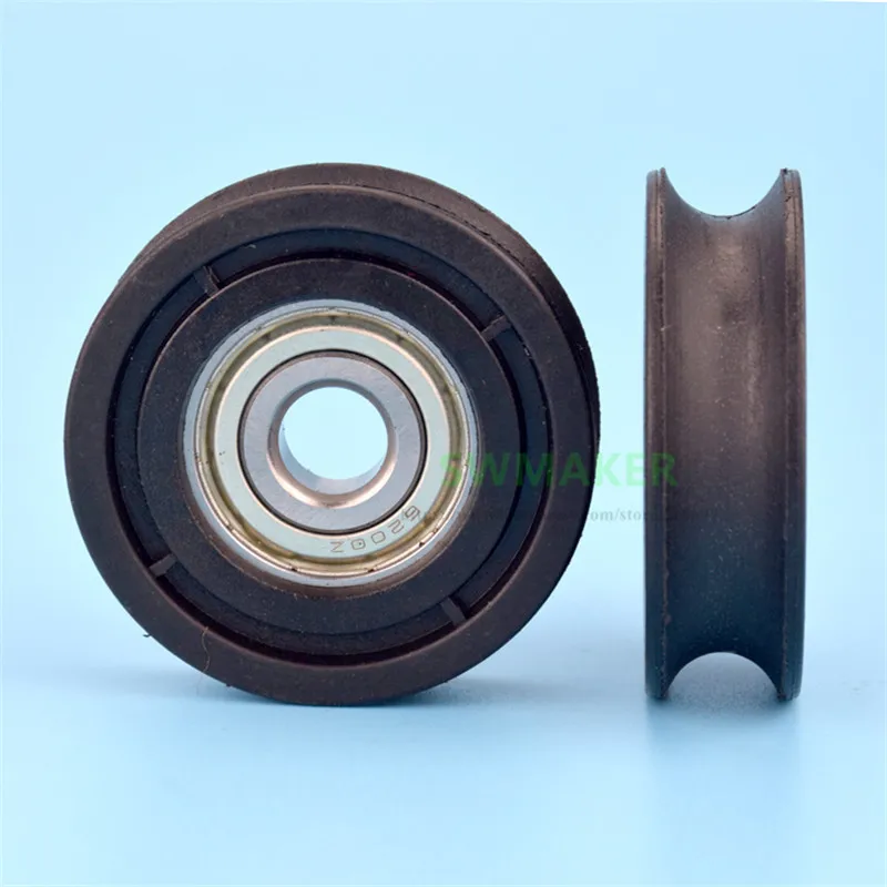 SWMAKER 1 шт. 10*48 5*14 мм Рифленое U нейлоновое колесо 6200zz пластмассовая обмотка