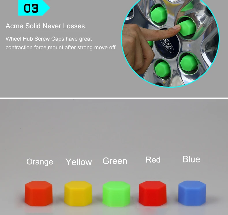 20 шт силикагель зеленое КОЛЕСО гайки крышки Защитный болт колпачки автомобиля