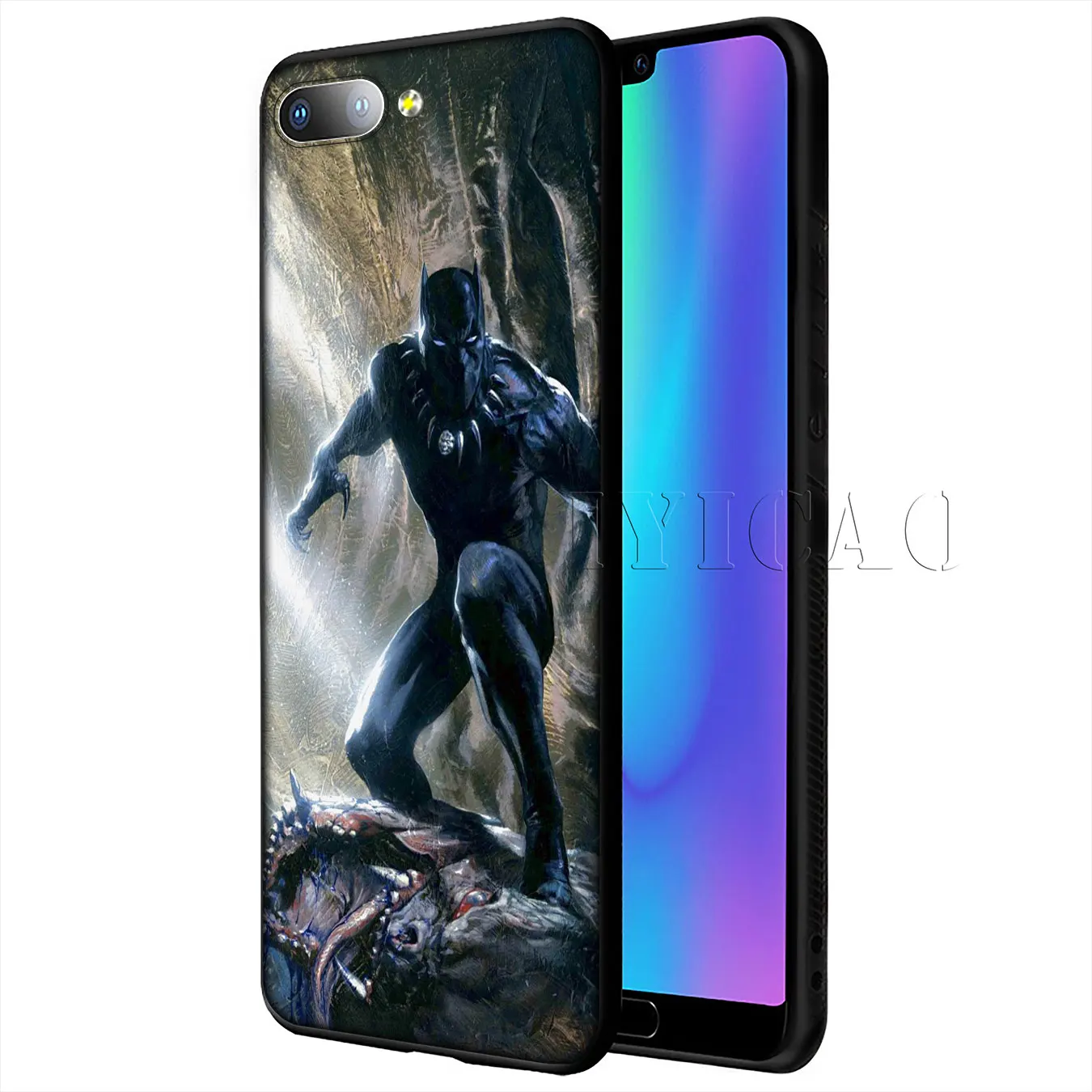 IYICAO Черная пантера Marvel Мягкий силиконовый чехол для Huawei Y9 Y7 Y6 Prime 2019 Honor 20 8C 8X 8 9 9X 10