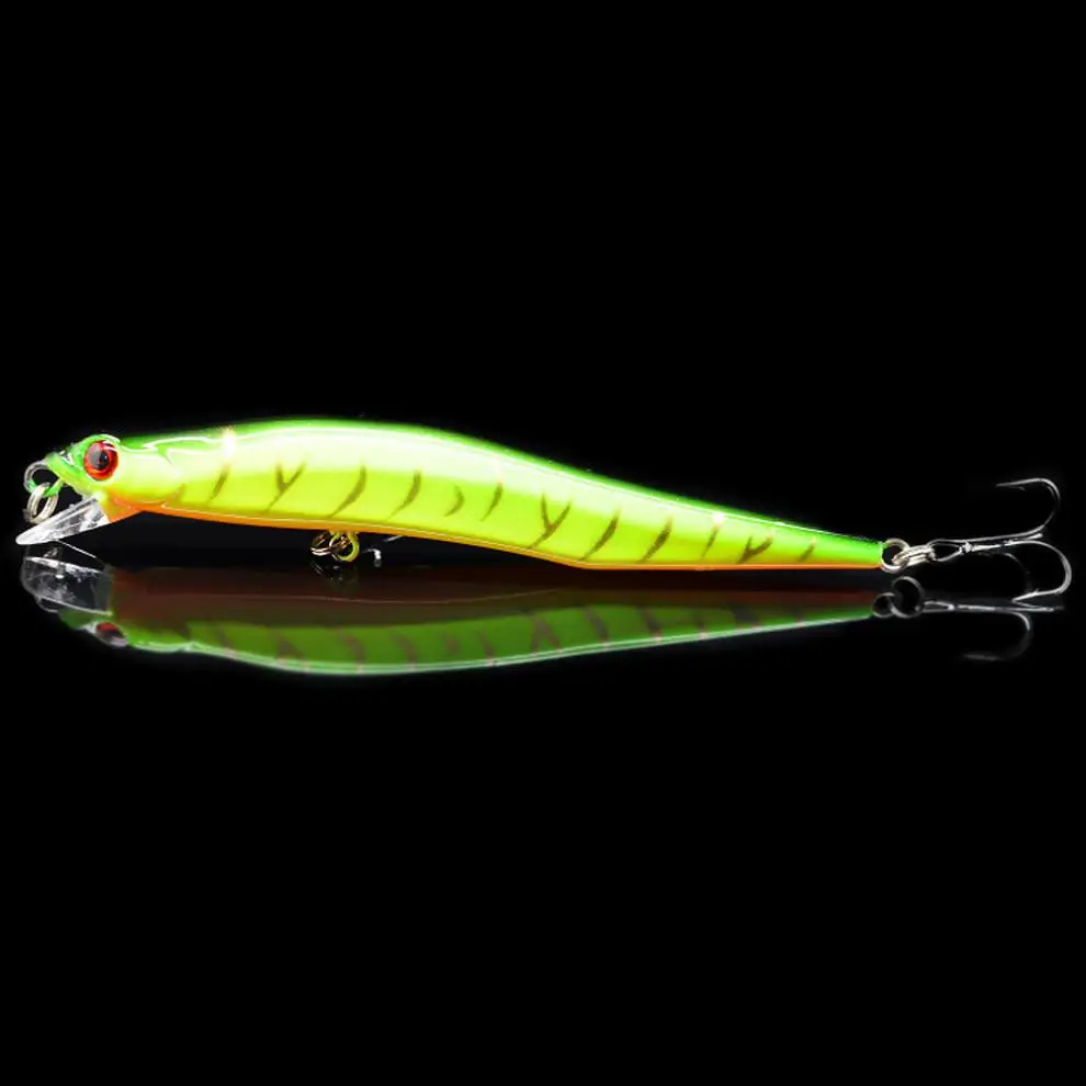 6pcs/lot 11.5cm 10g Wobbler Artificial Bait Minnow Fishing Lure Laser Hard with 3D Eyes Triple Hook | Спорт и развлечения