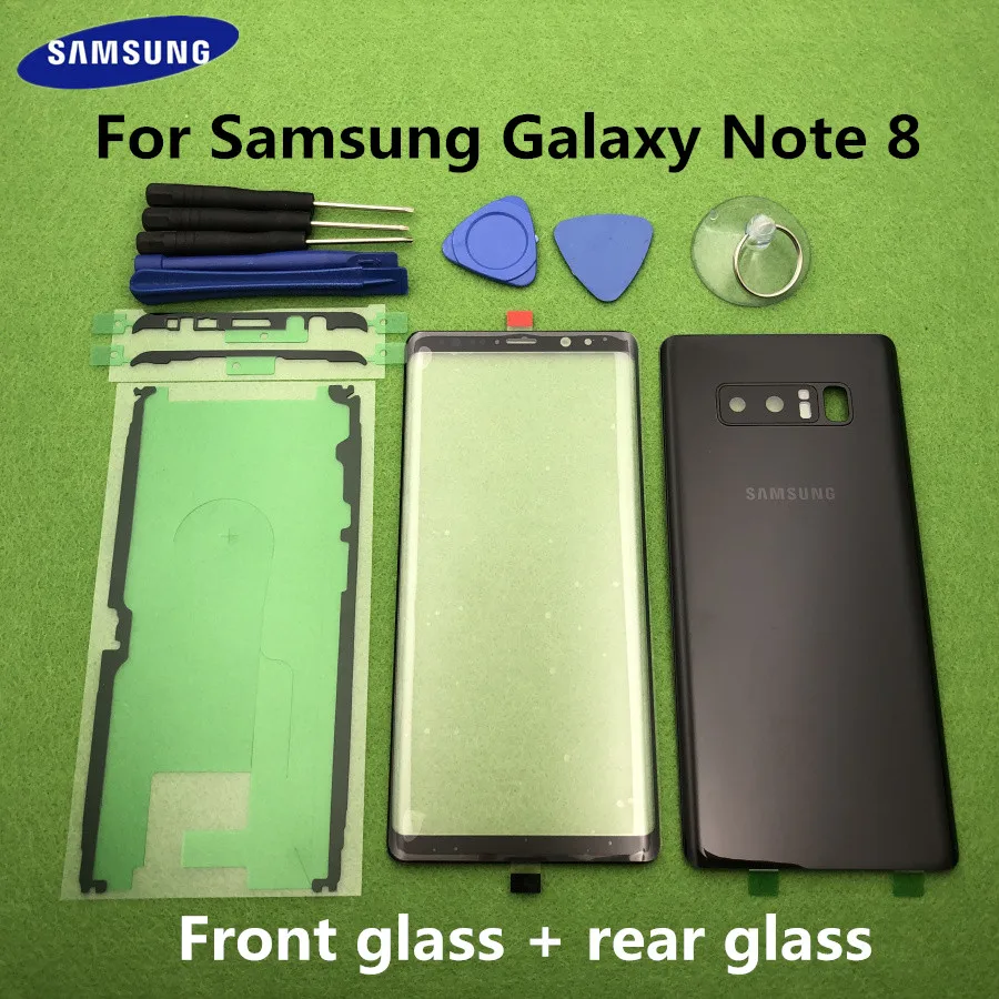Для Samsung Galaxy Note 8 N950 N950F оригинальный передний экран стеклянный объектив Note8 задняя