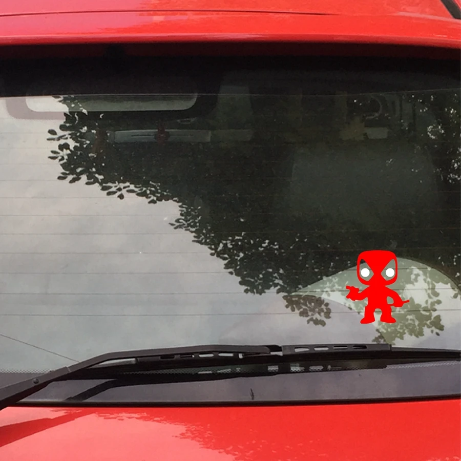 Виниловая переводная наклейка для ноутбука Funko Style Mini Deadpool Car Window|Наклейки на