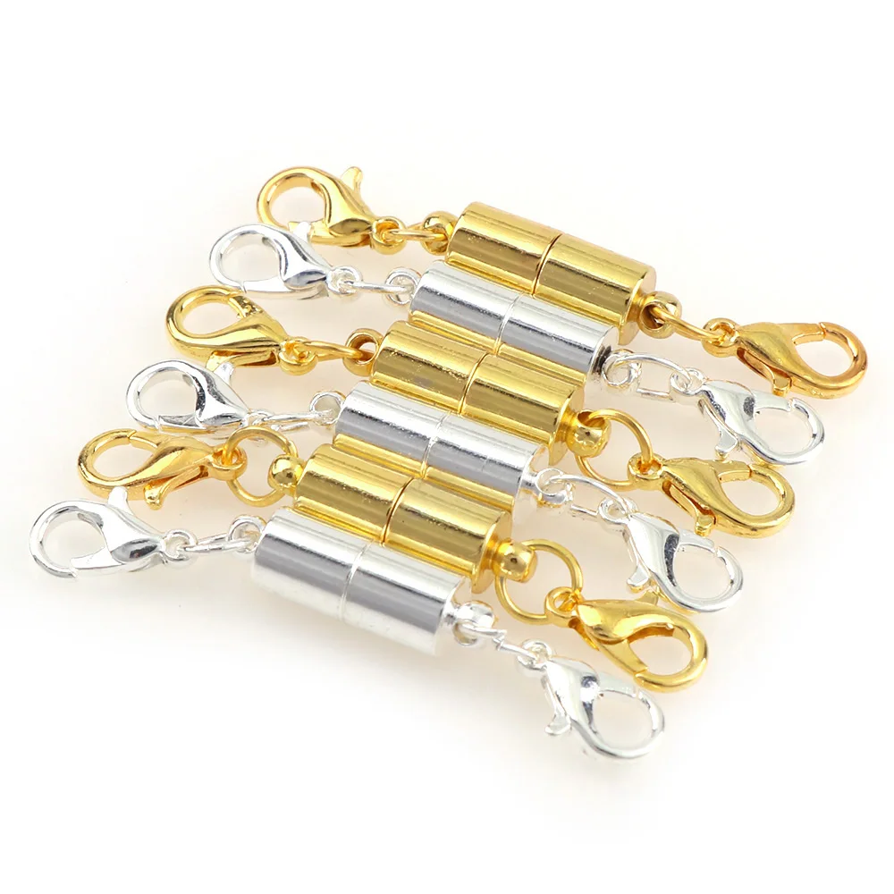 Овальная Металлическая магнитная застежкой и лобстером 5 шт./лот коннекторы для