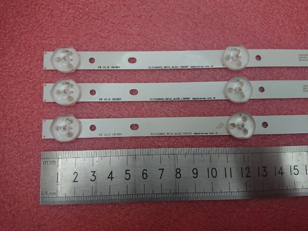 3 шт./компл. светодиодный подсветка полосы для Supra STV LC32T840WL SVJ320AL6 SVJ320AG2 32D2000 SVJ320AK3