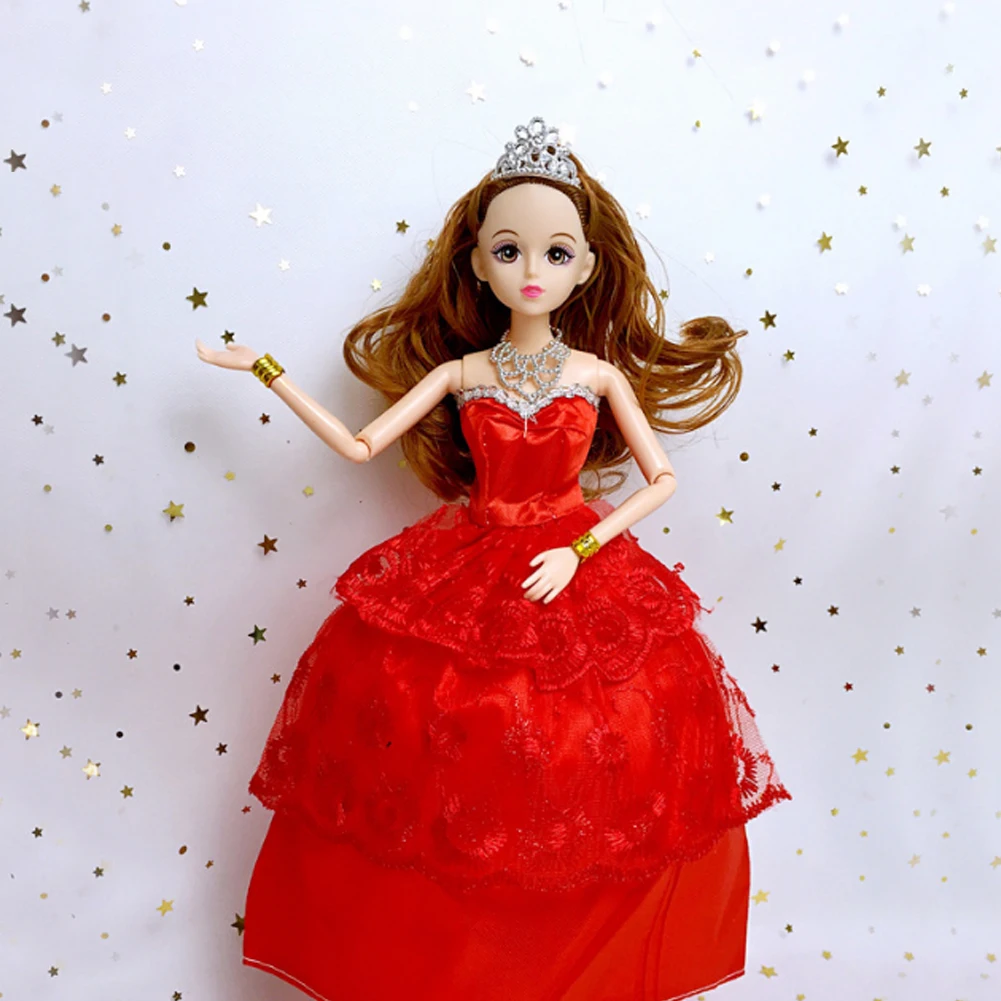 Handmade Fashion Wedding Party Gown Dresses Doll Clothes For Xmas Gift Evening Dress Accessories Toys (No Br | Игрушки и хобби