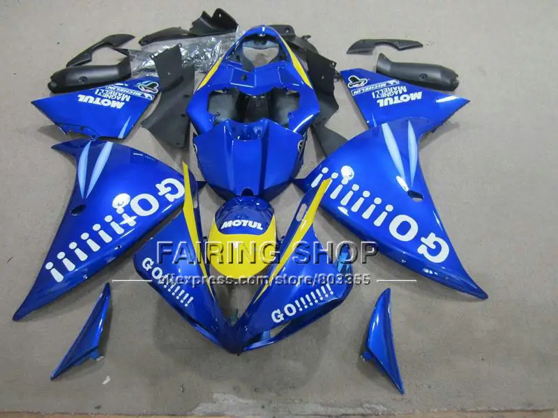 DIY небесно голубые части корпуса для YAMAHA Обтекатели YZFR1 2009 2010 2011 литьевая пресс