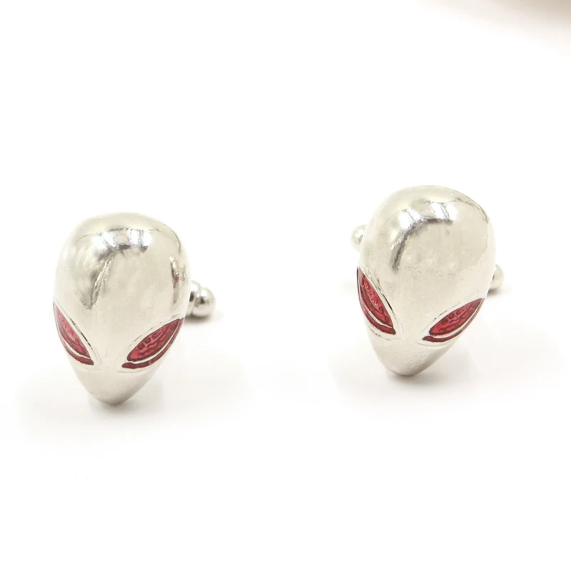 Горячая продажа ET внеземная маска дизайн рубашки бренд манжеты кнопки Galaxy Alien