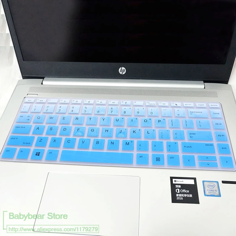 fadeblue Для hp ProBook 440 G5 1" /ProBook x360 440 G1/440 G6/445 G6/640 G4 14 дюймов Чехол для клавиатуры ноутбука защитная кожа - Цвет: fadeblue
