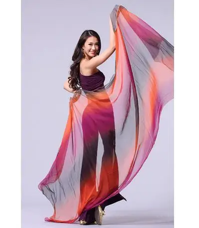 Женская Фата для танца живота из искусственного шелка 2 5*1 м|veil dress|fabric knitfabric staples |