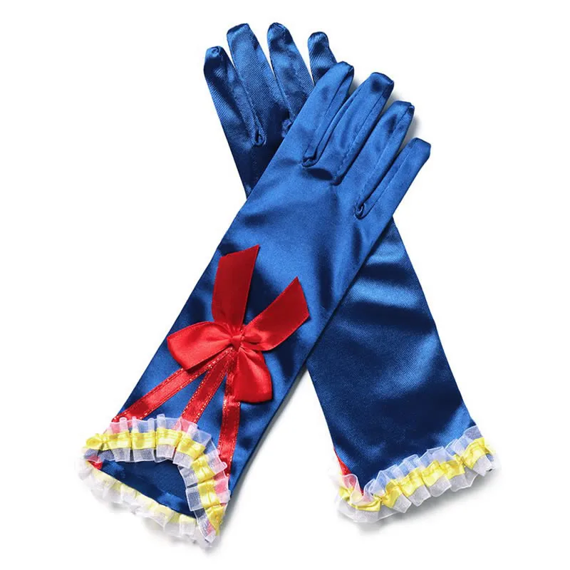 Snow White Gloves Платье Белоснежки для девочек; детское платье принцессы; костюмы Белоснежки и Егеря для малышей; нарядная одежда; наряды для рождественской вечеринки - Цвет: Snow White Gloves