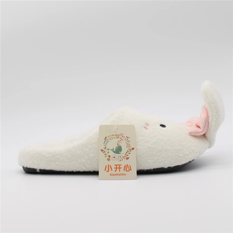 Pantoffels Dames Pantufa/Женские домашние шлепанцы с кроликами; мягкие домашние тапочки с очаровательными животными; противоскользящая бесшумная обувь