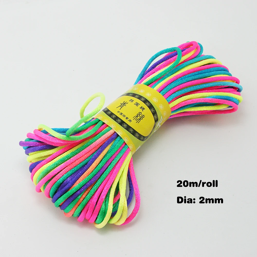 2 мм Шнур для ювелирных изделий 20 м/лот Переливающаяся проволока