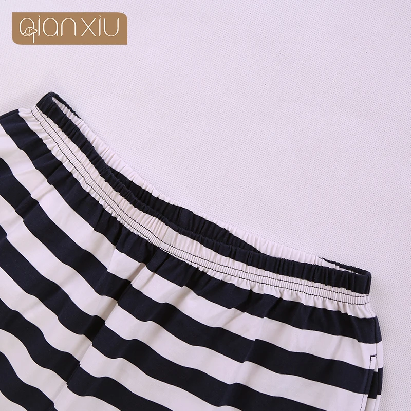 2019 летние домашние пижамы мужские повседневные полосатые пижамные комплекты