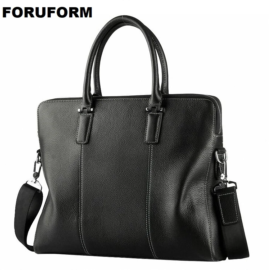 New Arrival 100% Genuine Leather Men Briefcase Messenger Laptop Bag Business Shoulder Bags Crossbody Messenger Handbag