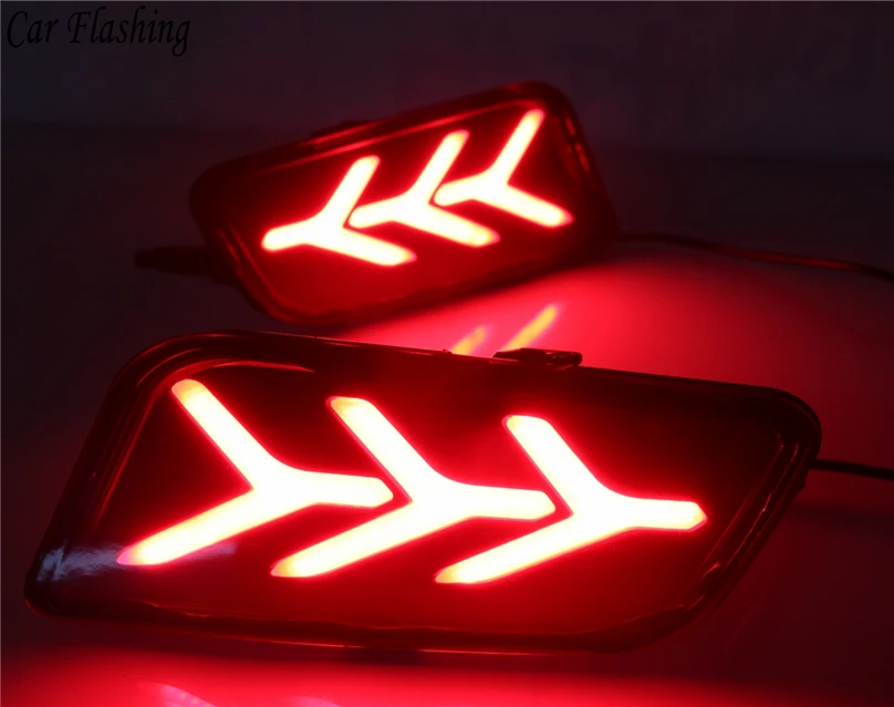 2 шт. светодиодный льные светодиодные лампы отражатели для Ford Everest 2016 2018|bumper light|rear