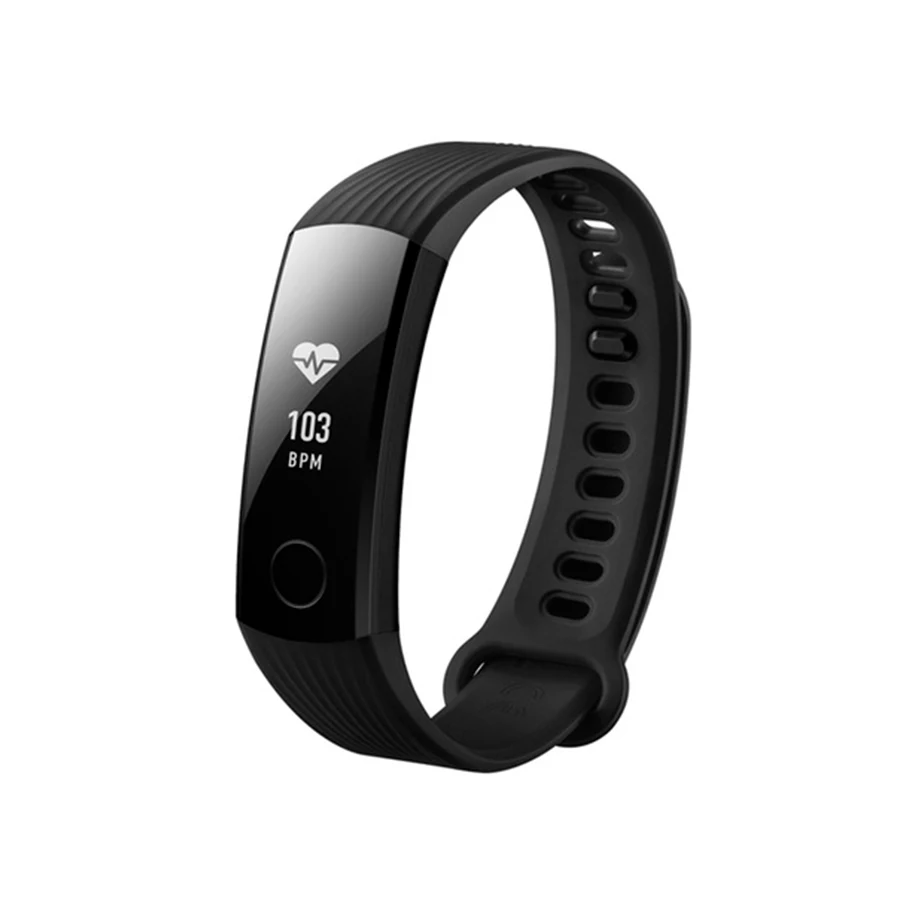 Black Colour Смарт-браслет huawei Honor Band 3, мониторинг пульса в реальном времени, 50 метров, водонепроницаемый фитнес-трекер для Android iOS - Цвет: Black Colour