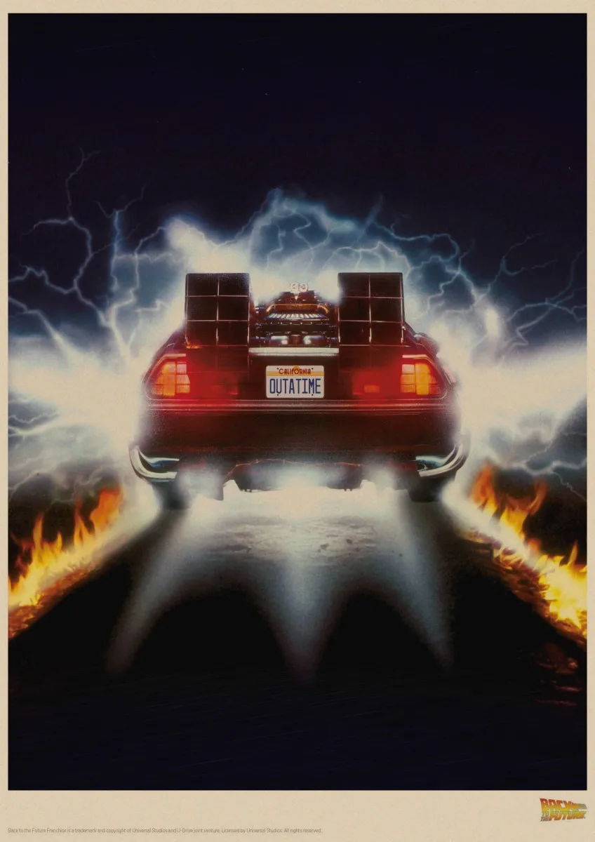 Классический фильм Back To The Future Ретро плакат крафт бумага бумажный постер home decor wall