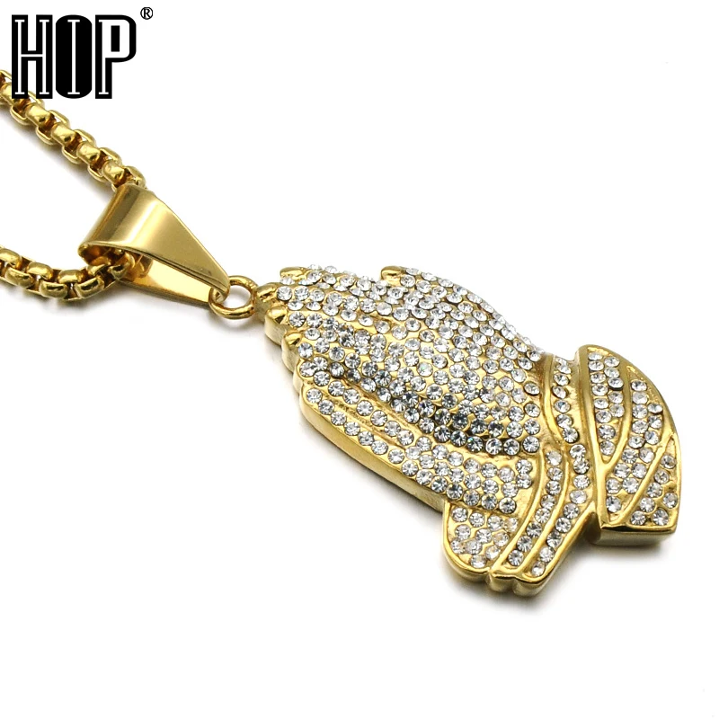 Хип хоп микро проложить Полный горный хрусталь из нержавеющей стали ледяной