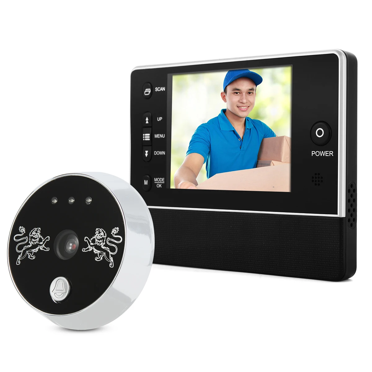 Цифровой 3.5 &quotLCD 120 градусов Глазок Дверной Звонок Камера Ночного Видения TH211 |