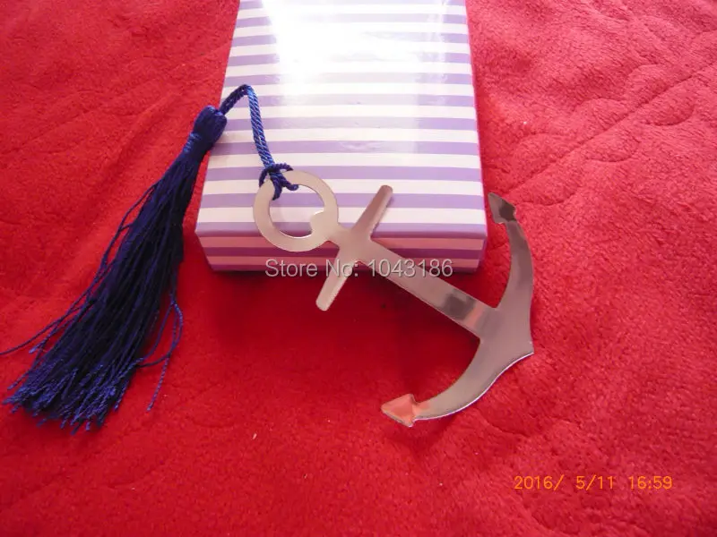 Свадебные подарки для гостей морской тематический якорь закладка подарка на