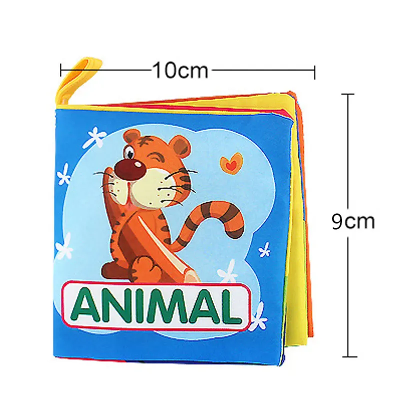 Детская игрушка прорезыватель для зубов новорожденных Ткань Книга Детские