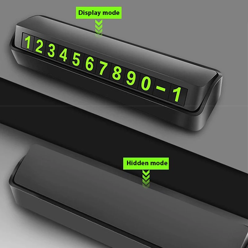 Автомобильная карточка с телефоном для временной парковки номер карты телефона