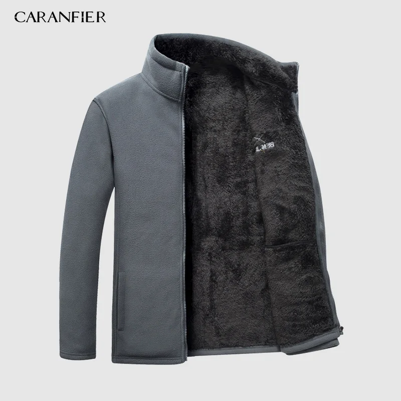 CARANFIER 3 шт Мужские Зимние флисовые куртки из флиса уличные спортивные теплые