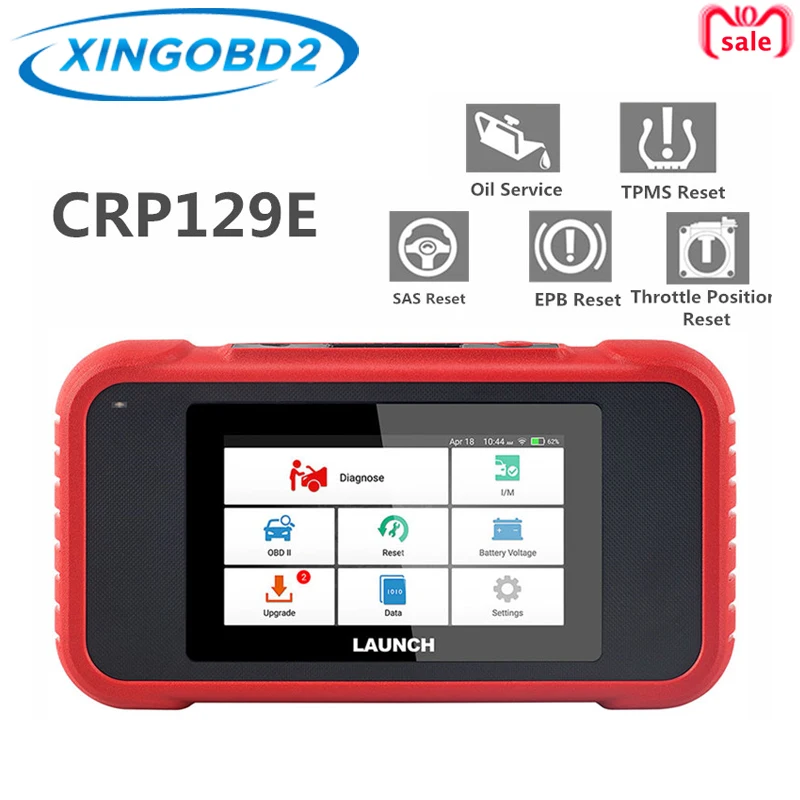 Launch X431 CRP129E OBD2 считыватель кодов для двигателя ABS SRS Трансмиссия Диагностика и