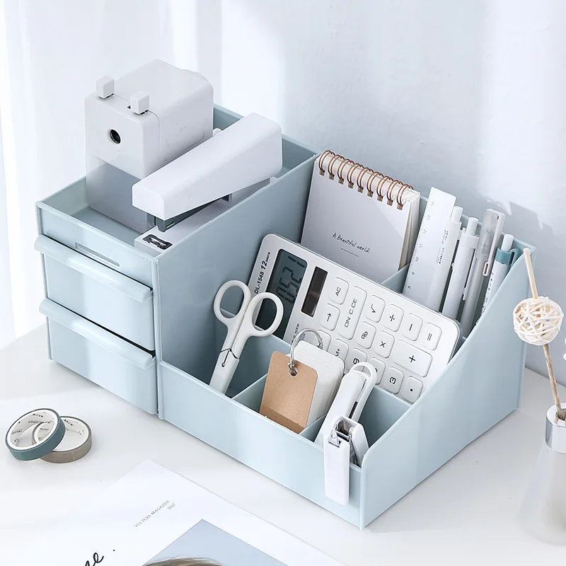 Plastic Storage Box Makeup Drawers Organizer Jewelry Container Make up Case Cosmetic Office Boxes Up | Дом и сад